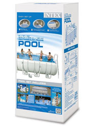 Verpakking intex ultra frame pool
