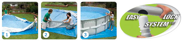 Intex Graphite Panel Pool 478 x 124 opzetten Intex Graphite Panel Pool 478 x 124 opzetten