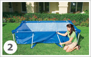 Intex Metal Frame Pool opzetten stap 2