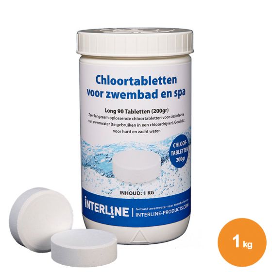 Chloortabletten Interline Long 90 200 Gram 1 Kg