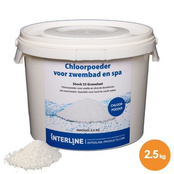 Chloorshock Interline Chloorgranulaat Organisch 2 5 Kg
