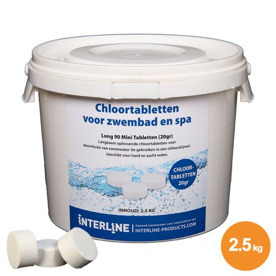 chloortabletten interline long 90 mini 20 gram 2 5 kg