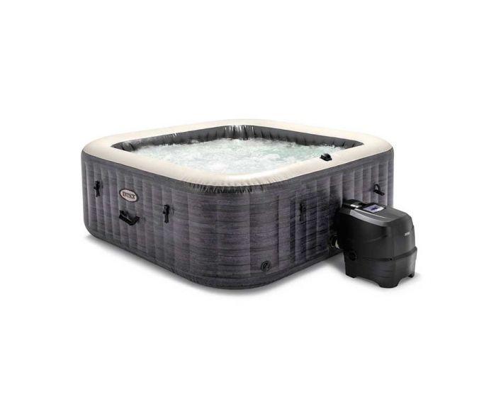 erfgoed hart Boren Intex PureSpa Bubble Greystone 6 persoons jacuzzi - Ø 239 cm