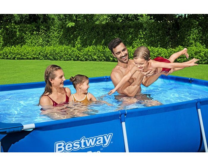 洋楽 250 Lbs. Of Blue RHYTHM REPUBLIC Bestway Steel Pro zwembad | 259 x 170 x 61 cm | Zwembad.shop