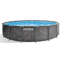 INTEX™ Prism Frame Greywood Premium Pool - Ø 457 x 122 cm (set)