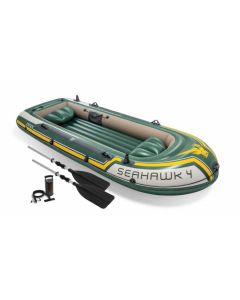 INTEX™ Opblaasboot - Seahawk 4 Set (incl. peddels & pomp)
