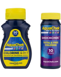 AquaChek teststrips + ShockChek teststrips