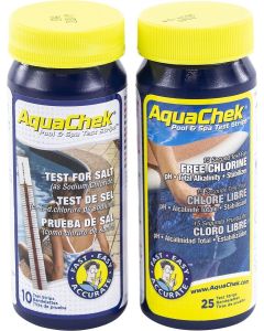 AquaChek teststrips + teststrips voor zoutwaterzwembaden