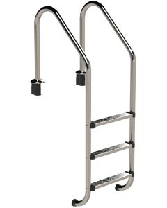 IDEAL Standaard RVS zwembadtrap 3 treden - AISI 304
