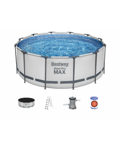 Bestway Steel Pro MAX zwembad - 366 x 122 cm - met filterpomp en accessoires