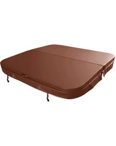 W'eau spacover 215 x 215 cm - Bruin - Radius 18 cm