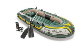 INTEX™ Opblaasboot - Seahawk 3 Set (incl. peddels & pomp)