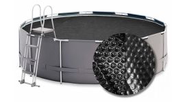 W'eau Premium solar cover rond - 300 cm (zeilmaat 294) - Zwart