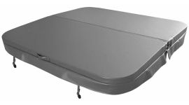 W'eau spacover 220 x 220 cm - Grijs - Radius 18 cm