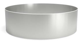 Staalwand rond Ø320 x 150 cm (met uitsparingen en profielen)
