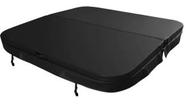 W'eau spacover 210 x 210 cm - Zwart - Radius 18 cm