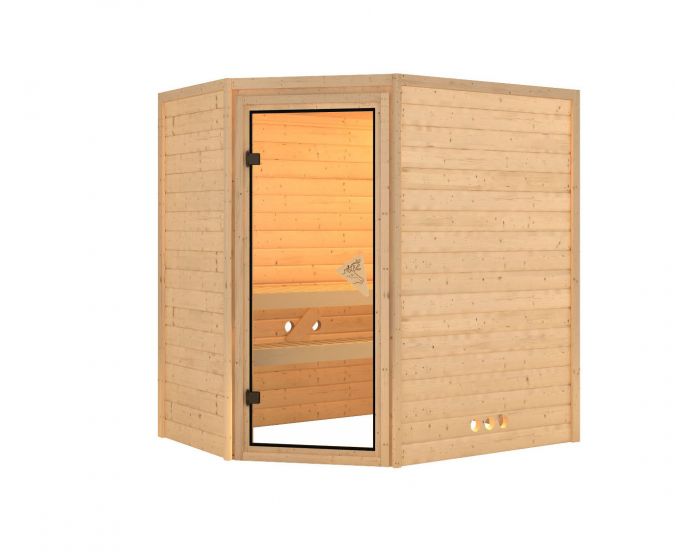 Interline balkensauna Salo 1-2pers. 196x144x200 cm