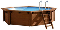 Zwembad tuin hout