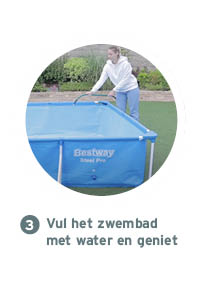 Bestway frame zwembad opzetten 3