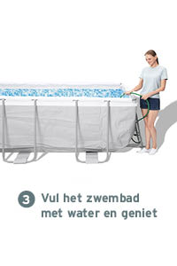 Bestway frame zwembad opzetten 3